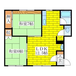 フォーブルミヨシＡの物件間取画像